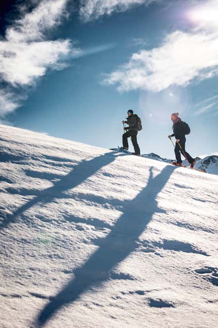 Scenic snowshoe hike in Sestriere - The Route Along Gelindo Bordin Trail