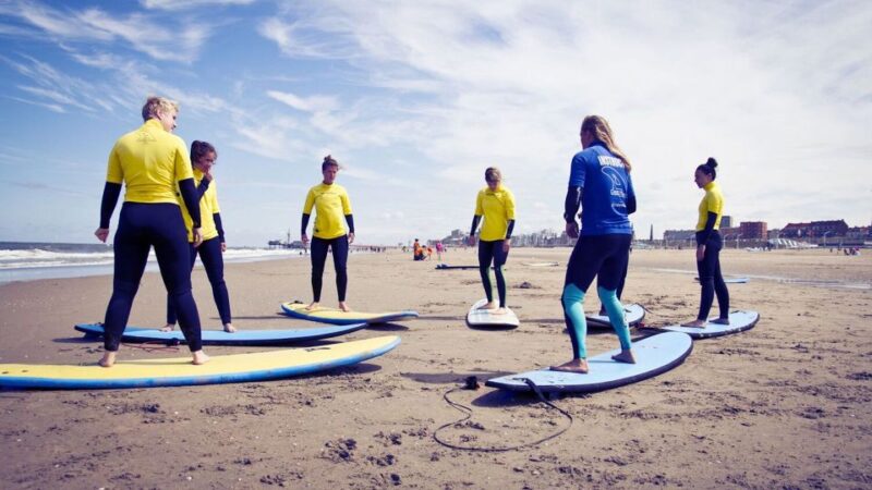 Scheveningen Full-day Surfing lessons with Lunch - The Structure of the Surfing Lessons and Practice Time