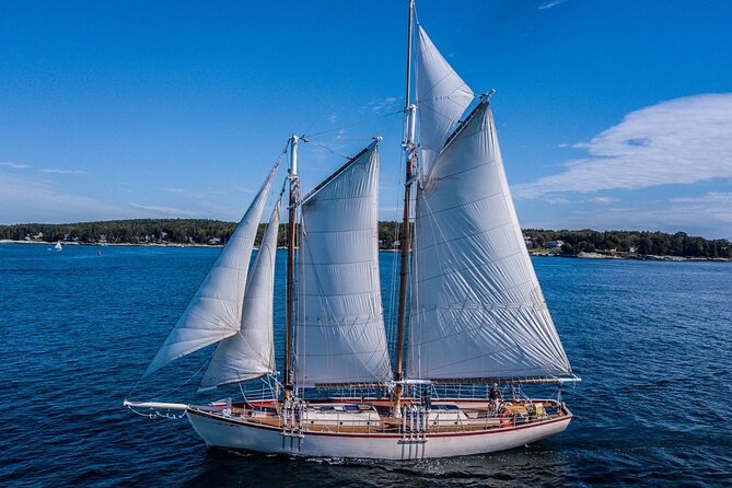 Schooner Eastwind Sunset Sail to see the Maine Coastline - Key Points