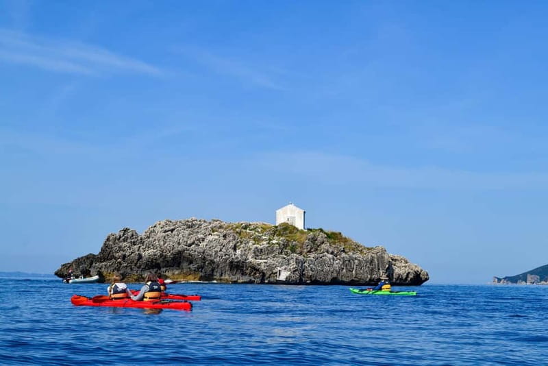 Sea Kayak Parga: A Coastal Adventure & Islet Exploration - Practical Details: Equipment, Food, and Group Size