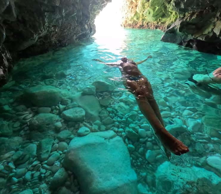 Secret Blue Cave & Grama Bay - Speed Boat Tour - Bristani Bay: Untouched Beauty with Clear Waters