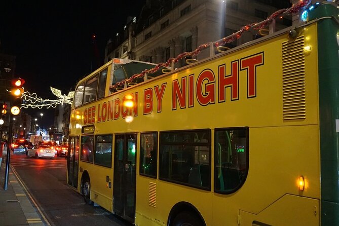 See London Christmas Lights Open-Top Bus Tour with guide - Explore Londons Christmas Lights on an Open-Top Bus Tour for a Festive Night