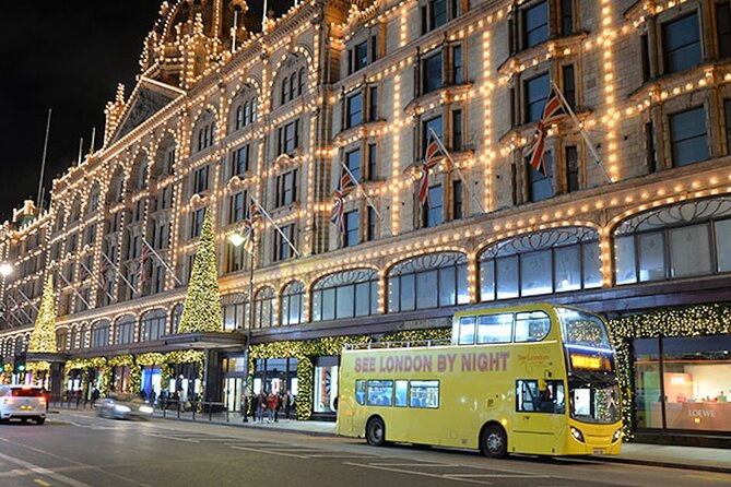 See London Christmas Lights Open-Top Bus Tour with guide - The Festive Atmosphere and Decorations at Key Stops