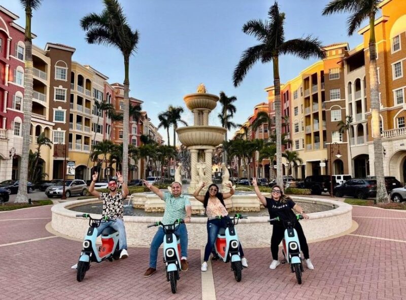 Segway Electric Moped Tour - Fun Activity Downtown Naples - Riding the Electric Mopeds Through Naples Waterfront