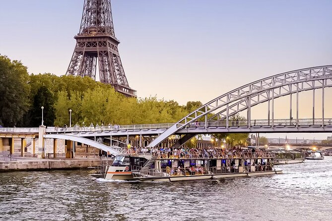 Seine River 1-Hour Sightseeing Cruise from the Eiffel Tower - The Boat’s Design Offers Great Views from Every Seat