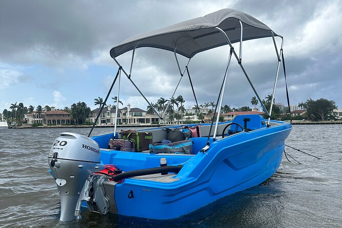Self Drive Boat Rental in Fort Lauderdale - The Sandbar Stop and Floating Float Included