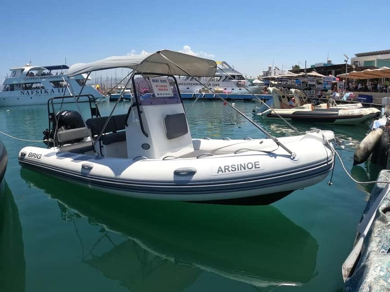 Self-Drive Boat Rental Latchi: Paphos Transfer Available - Making the Most of the Blue Lagoon Swiming Stop