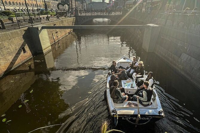 Self Drive Electric Boat in the Canals - Starting Point at Snäckan and Convenient Access