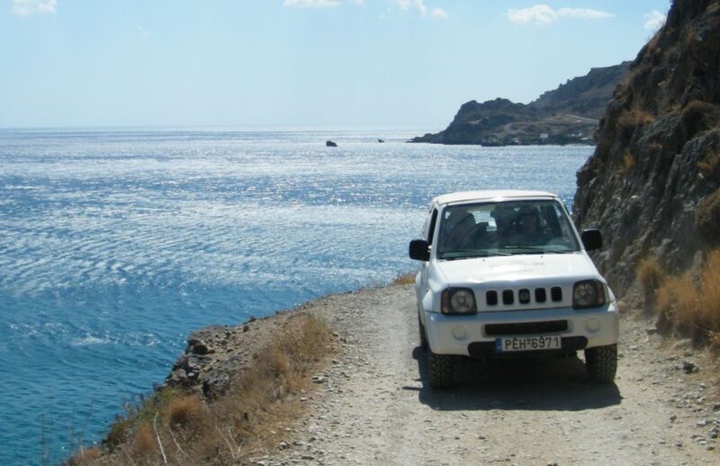 Self-Drive Jeep Safari to South Coast, Palm Beach & Canyons - Tasting Regional Food and Discovering Kourtaliotiko Gorge