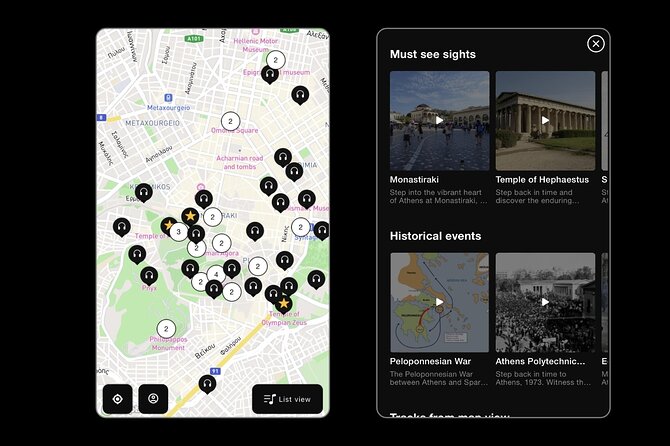 Self Guided Tour In Athens With 100 Captivating Audio Stories - Navigating Athens with 100+ Location-Based Stories