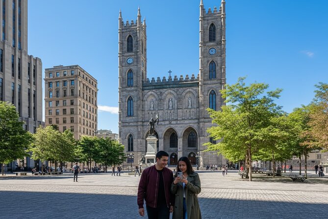 Self Guided Walking Tour of Montréal with Audio Guide - Admiring the Basilica’s Theatrical Façade