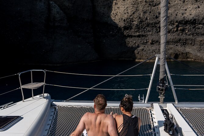 Semi Private Santorini Catamaran Tour - Experience the Serenity of a Semi-Private Sunset Cruise on Santorini’s Lagoon Catamaran