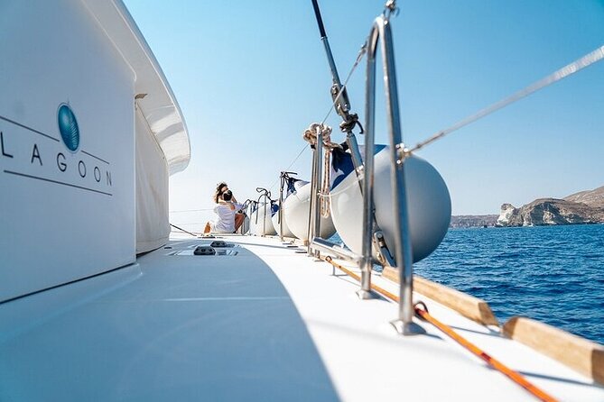 Semi Private Santorini Catamaran Tour - Authentic Greek Cuisine and Exquisite Wines Aboard