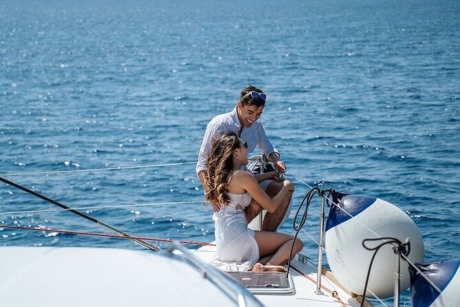 Semi Private Santorini Catamaran Tour - Flexibility with Cancellation Policy