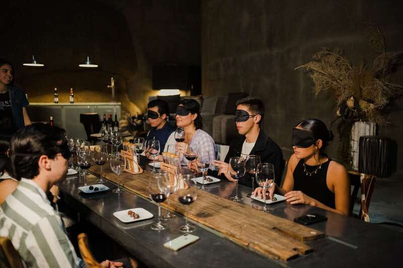 Sensory Wine Tasting with Chocolates at Rondo del Valle - The Experience of the Underground Setting
