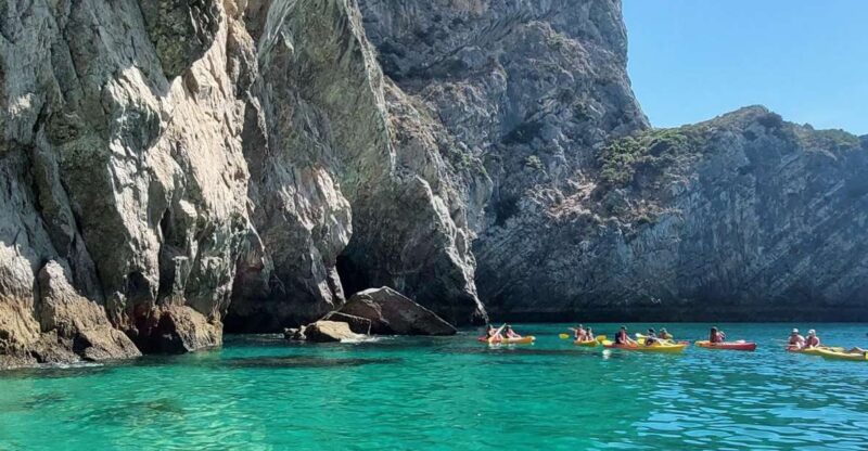 Sesimbra: Private Boat Tour-Wild beaches, secret bays, Caves - Exploring Cova de Mijona Beach and Inferno’s Beach
