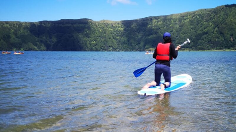 Sete Cidades: Paddle Board Rental - Paddling in Lagoa das Sete Cidades: Calm Waters for All Skill Levels