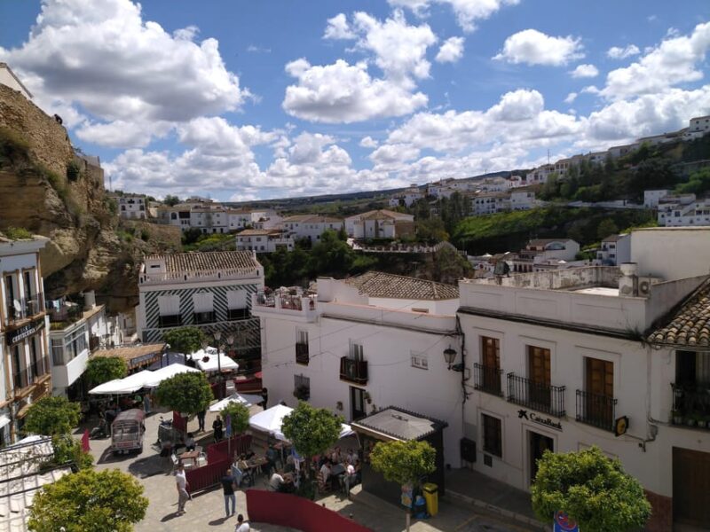 Setenil: From Ronda Self-Guided Cycle Tour - Mod/Challenging - Descending into the Town of Setenil de las Bodegas