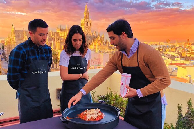 Sevilla: Panoramic Highlights Rooftop Tour & Paella Cooking Class - Starting at the Hotel Alfonso XIII in Seville