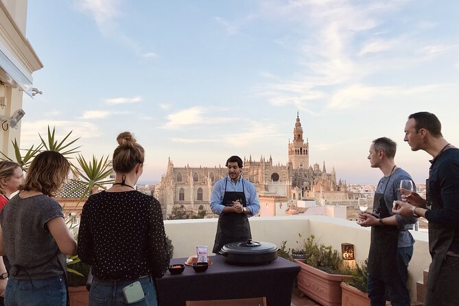 Sevilla: Panoramic Highlights Rooftop Tour & Paella Cooking Class - Learning to Cook Authentic Paella