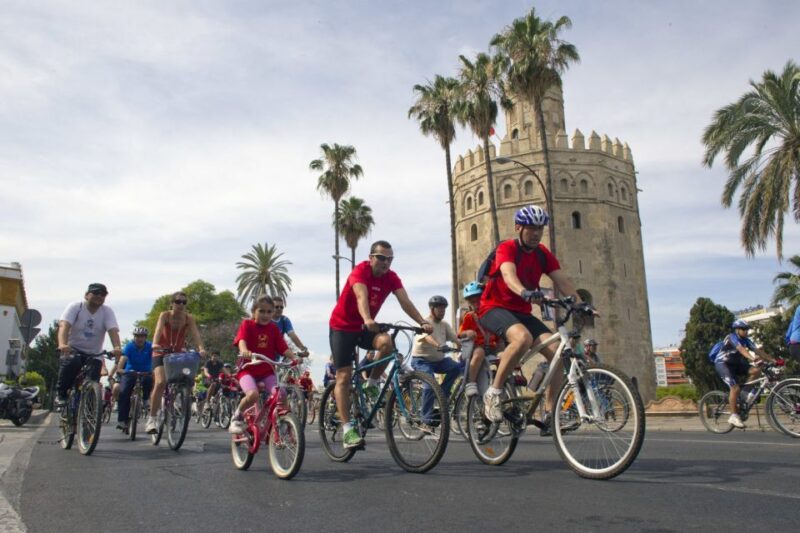 Seville City Bike Tour: Top Seville's Monuments - The Route Past the Plaza de Toros and the Monasterio de la Cartuja