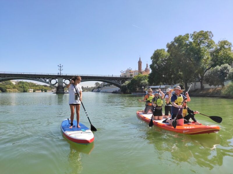 Seville: Group Giant Paddle-Boarding Session - Exciting Group Paddleboarding on the Guadalquivir River in Seville