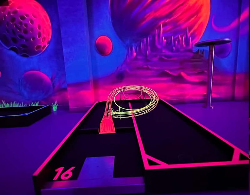 Seville: Indoor UV 18 hole Minigolf Experience - Key Points