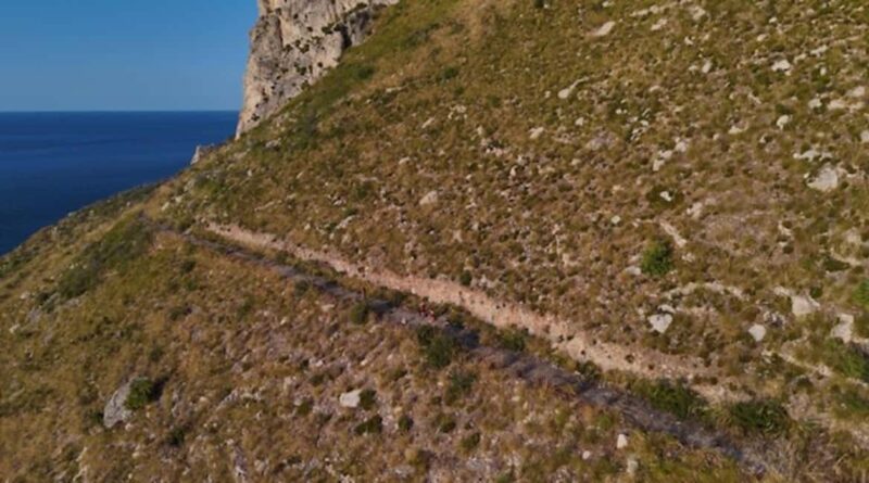 Sferracavallo: Sunset Hike & Swim with Aperitif & Transfer - The Sun Setting Behind the Trulli of Barcarello