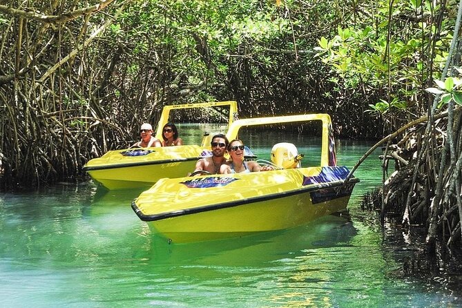 Shared Jungle Speed Boat Tour in Cancun - Transition from Mangrove to Caribbean Waters
