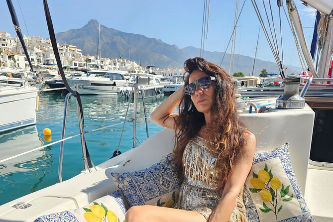 Shared Sailboat Experience Feel nature with dolphins - Start at Puerto Banús for a Mediterranean Sailing Adventure