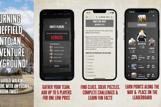 Sheffield Self-Guided Interactive Treasure Hunt - Value and Booking Flexibility