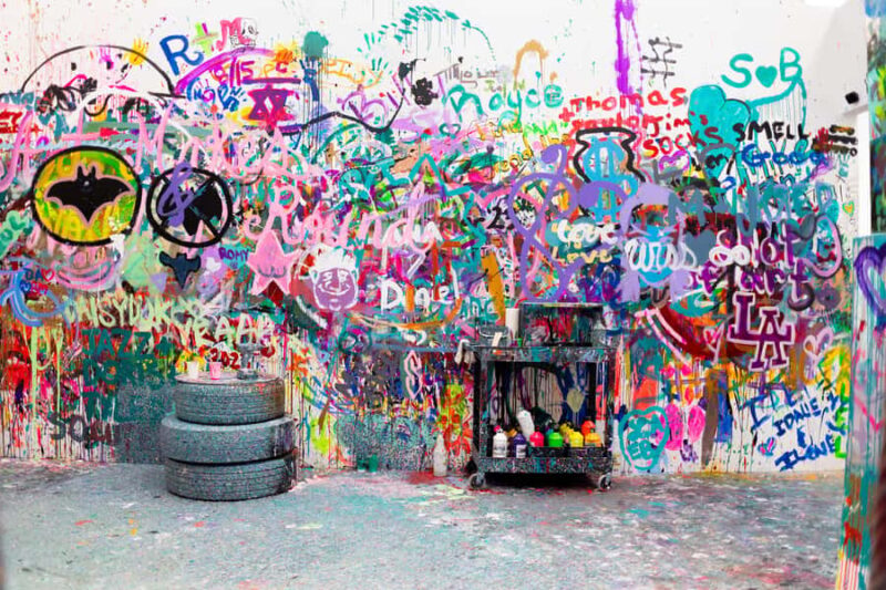 Shooting & Spinning: Private Art Experience in LA - How the Paint Ball Shooting with Airsoft Guns Works