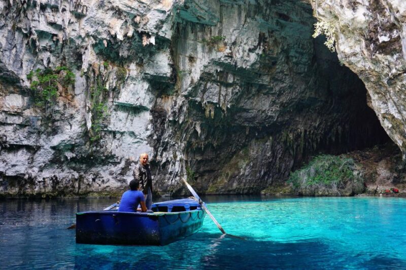 Shorex: Melissani Cave and Myrtos Beach Swim stop - Scenic Transfer to Myrtos Beach