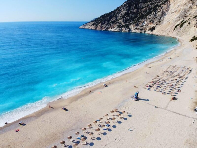 Shorex: Melissani Cave and Myrtos Beach Swim stop - Relaxing at Myrtos Beach with Two Hours of Free Time