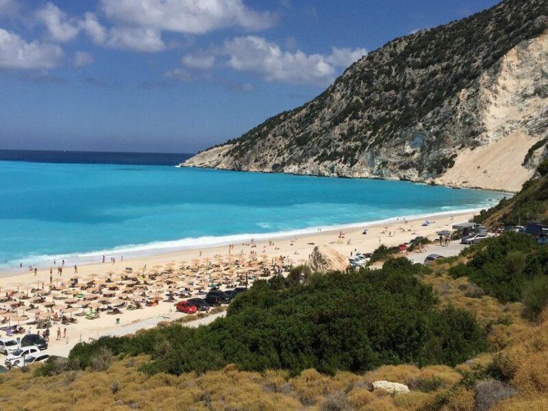 Shorex: Melissani Lake and Myrtos Beach with Swim Stop - Key Points