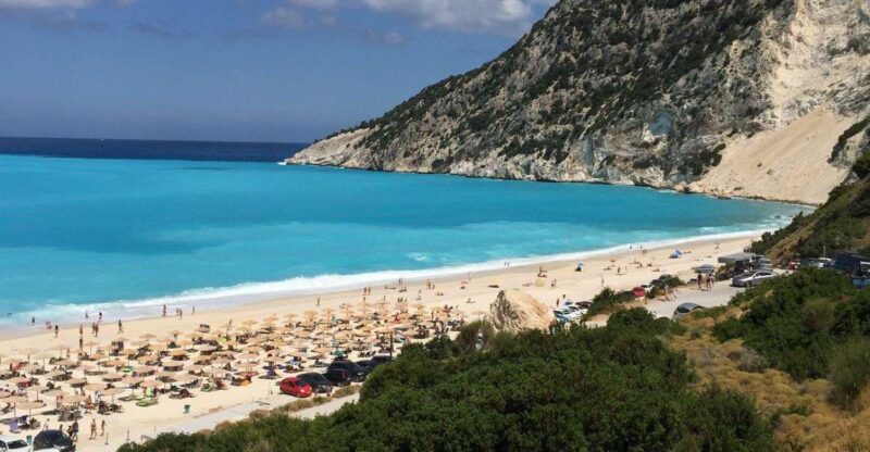 Shorex: Melissani Lake and Myrtos Beach with Swim Stop - Myrtos Beach: One of Greece’s Most Famous Beaches