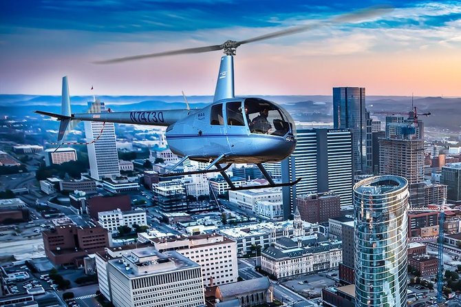 Short Helicopter Tour over downtown Nashville TN - Discover the Unique Perspective of Nashville from a Private Helicopter