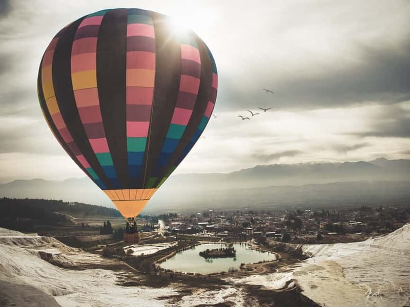 Side/Alanya: Pamukkale Hot Air Balloon Flight w/Lunch - Exploring Pamukkale’s Calcium Terraces and Cleopatra’s Pool