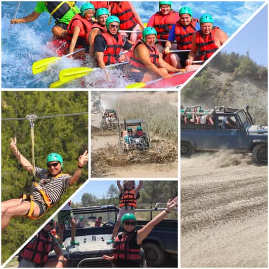 Side&Alanya:Rafting,Jeep,Quad/Buggy Safari/Zipline wLunch - From Antalya to Köprülü Canyon: An Exciting Journey in the Taurus Mountains