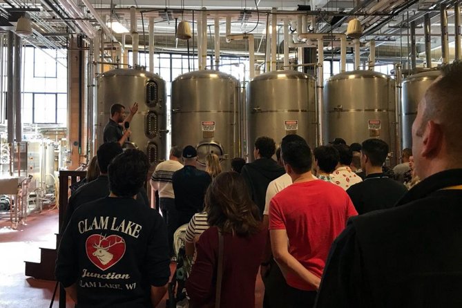 Signature Boston Guided Brewery Tour with snack - The Tasting Experience: Beers, Ciders, and Snacks