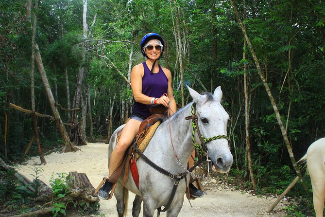 Single ATV, Horseback Riding, Ziplines and Cenote Swim - Soar on Five Ziplines and Cross the Suspension Bridge