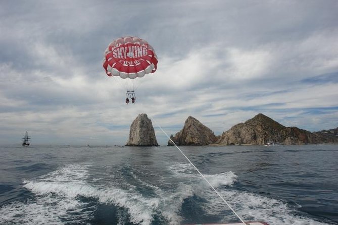 Single, or Double PARASAILING in Cabo with Views of The Arch - Cancellation Policy and Weather Dependence