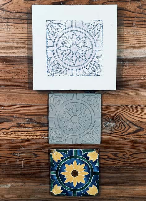 Sintra: Hispanic Moorish Tile Workshop - Painting a Moorish-Inspired Tile with Colored Glazes