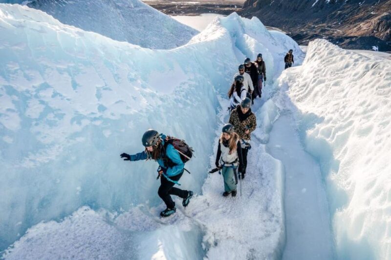 Skaftafell: Ice Cave Tour and Glacier Hike - Guided Hike on Falljokull Glacier