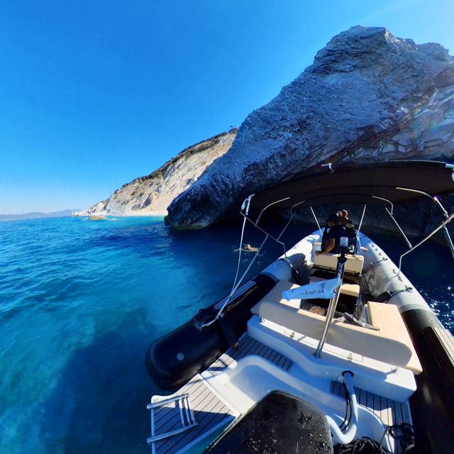 Skiathos: Private Lalaria Beach and Caves Speedboat Tour - Kastro Beach: Final Swim and Return to Skiathos