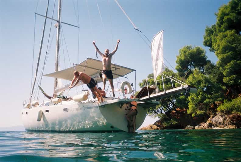 Skiathos private tours :Sailing day with lunch on board, - Key Points