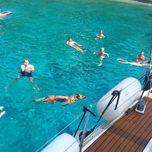 Skiathos private tours :Sailing day with lunch on board, - Enjoy a Delicious Lunch Made on Board