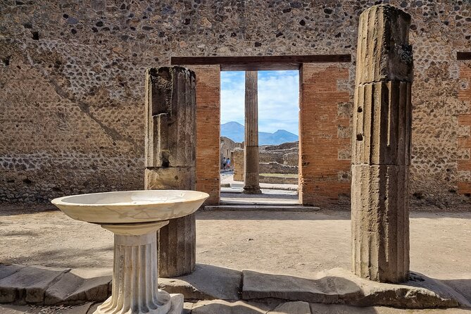 Skip the line Pompeii guided tour from Sorrento - Pompeii’s Food Market and Artifacts Collection