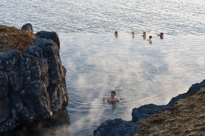 Sky Lagoon with Skjól Ritual Spa and Transfers from Reykjavik - The Infinity Edge Pool with Ocean Views