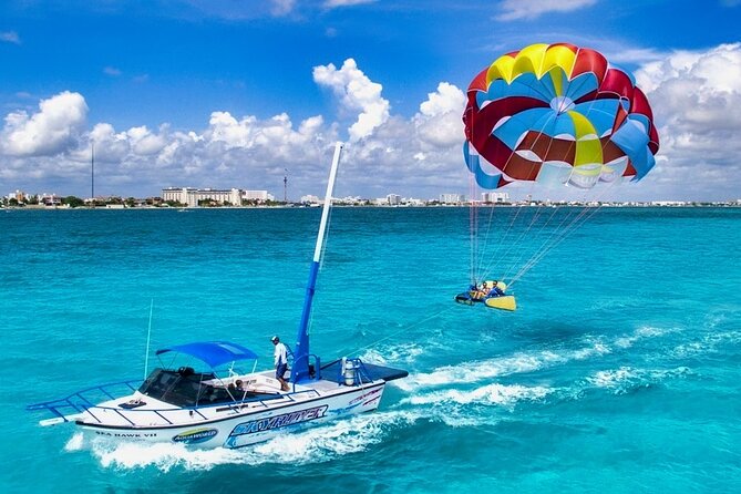 Skyrider Parasailing from Playa Mujeres, Cancún - Starting Point at Excellence Playa Mujeres